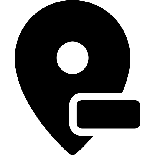 menos ubicación icono gratis