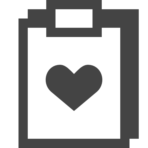 클립 보드 하트 무료 아이콘