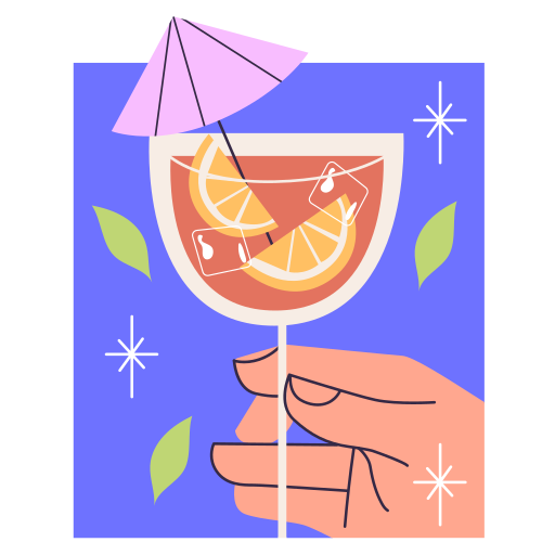 Cocktail free sticker Cocktail free sticker