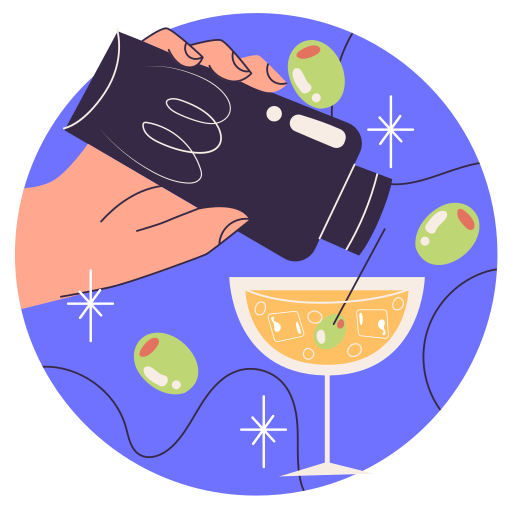 Cocktail free sticker Cocktail free sticker