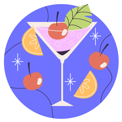Cocktail free sticker Cocktail free sticker