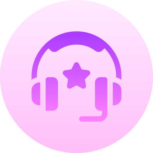 Customer support Basic Gradient Circular icon