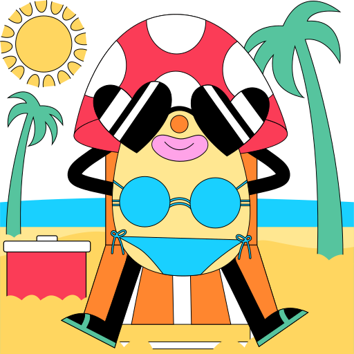 strand kostenlos Sticker