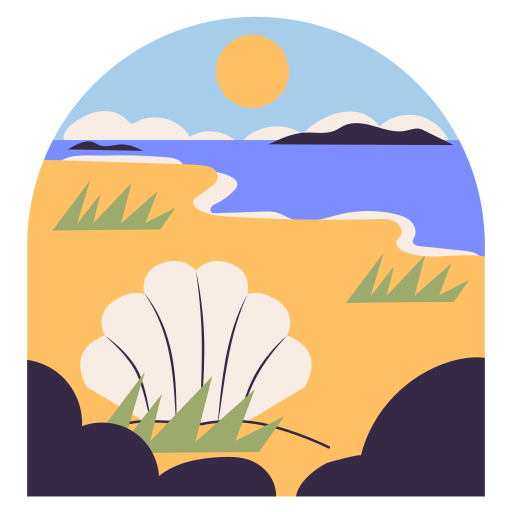 Beach free sticker