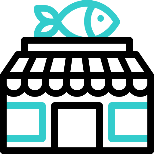 poissonnerie Icône gratuit poissonnerie Icône gratuit