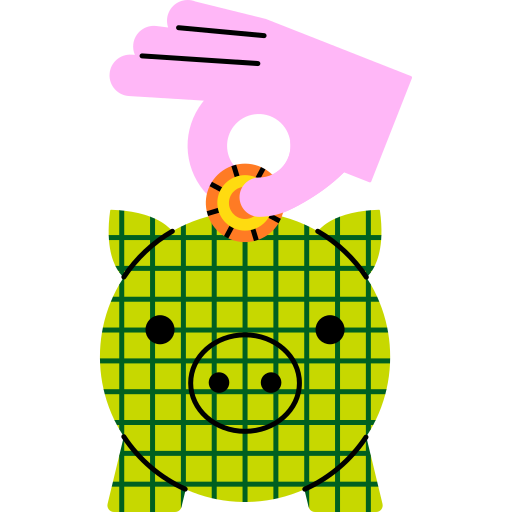 Piggy bank free sticker Piggy bank free sticker