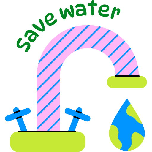 Save water free sticker Save water free sticker