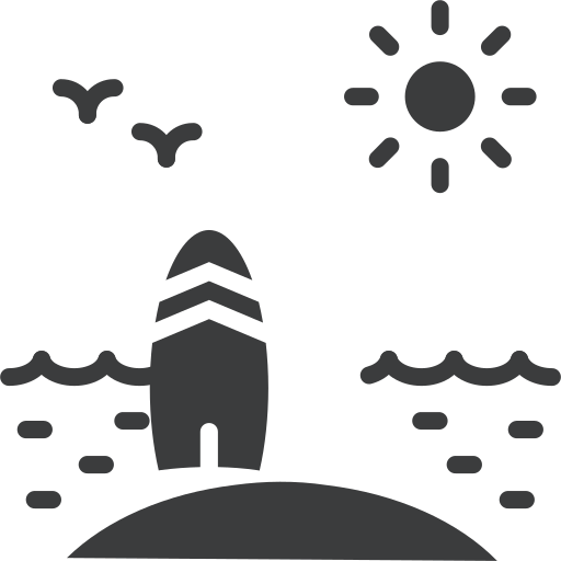plage Icône gratuit