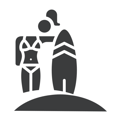 plage Icône gratuit