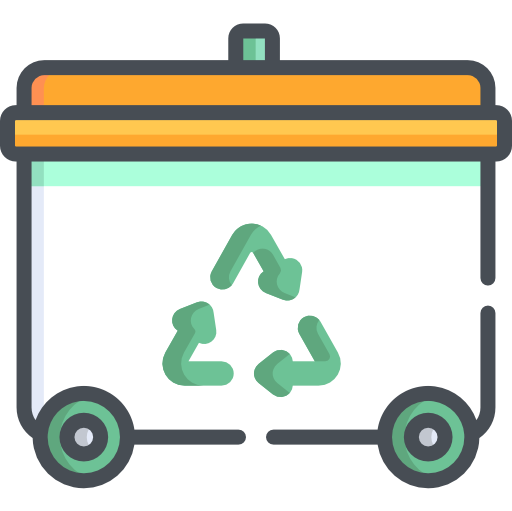 tacho de reciclaje icono gratis