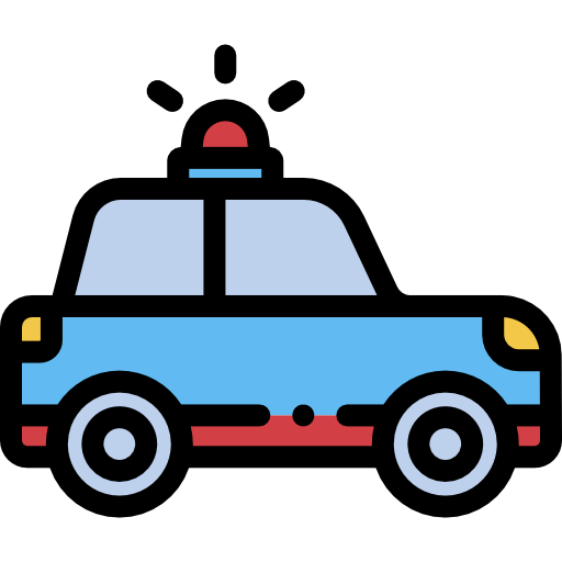 coche de policía icono gratis