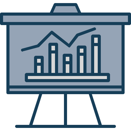 Business graph free icon