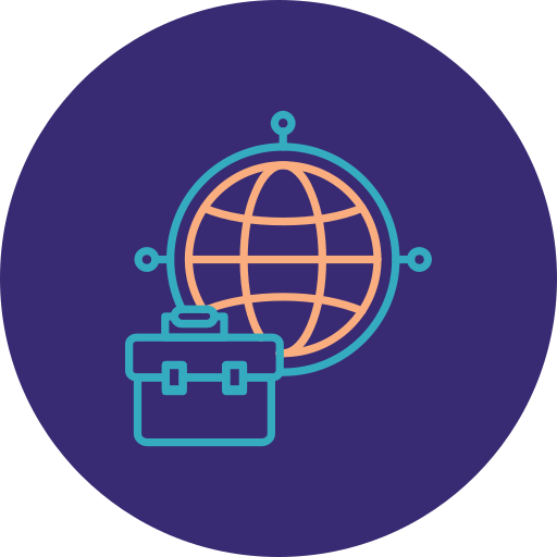 negocios internacionales icono gratis