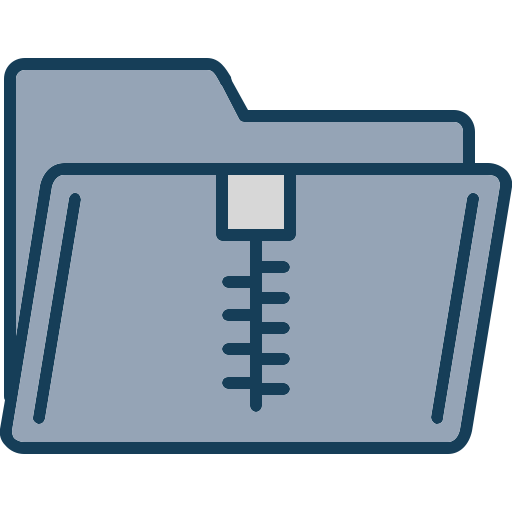 carpeta zip icono gratis