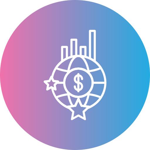 economía mundial icono gratis