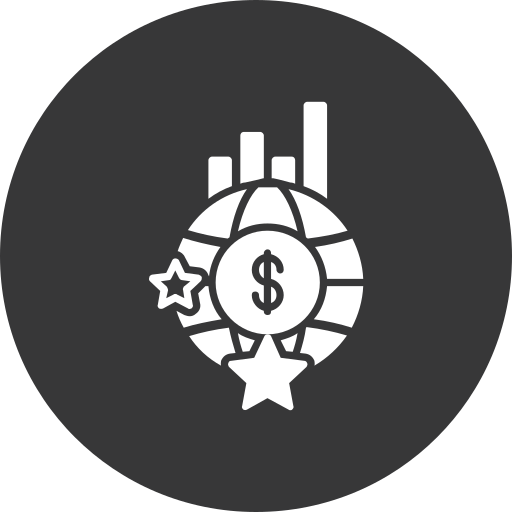 economía mundial icono gratis