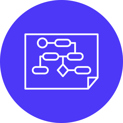 diagrama de flujo icono gratis
