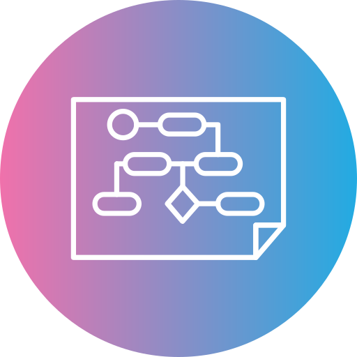 diagrama de flujo icono gratis