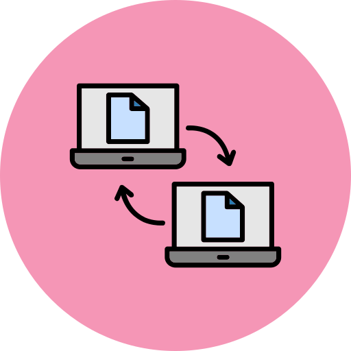 Data sharing free icon Data sharing free icon