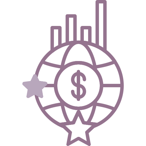 economía mundial icono gratis