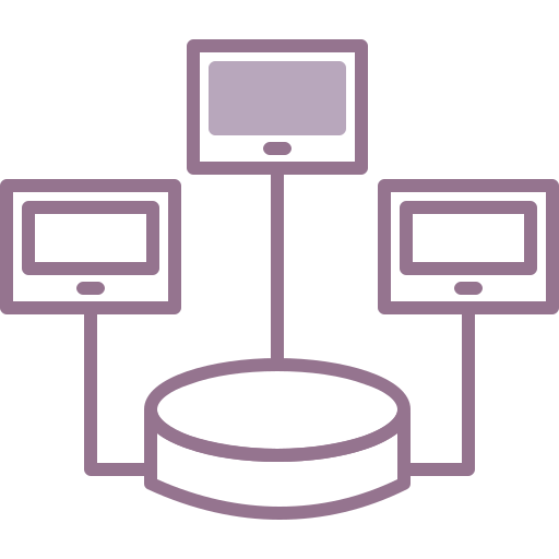 base de datos distribuida icono gratis