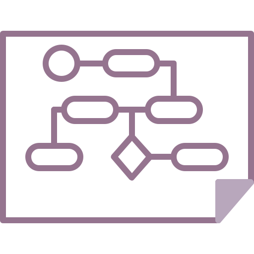 diagrama de flujo icono gratis