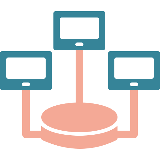 base de datos distribuida icono gratis