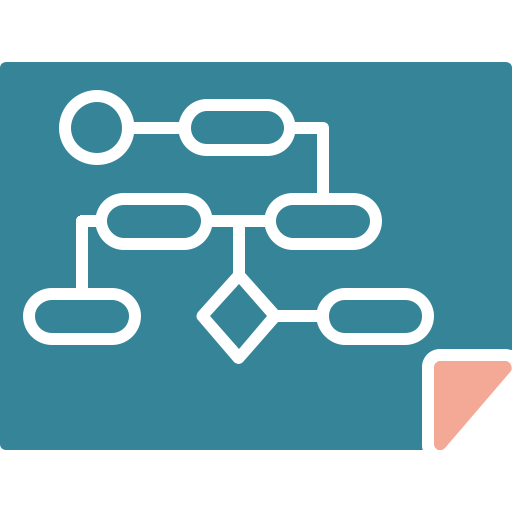 diagrama de flujo icono gratis