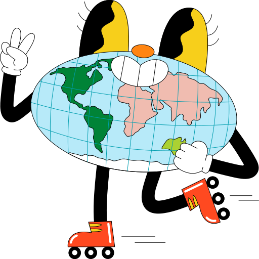 Geography free sticker