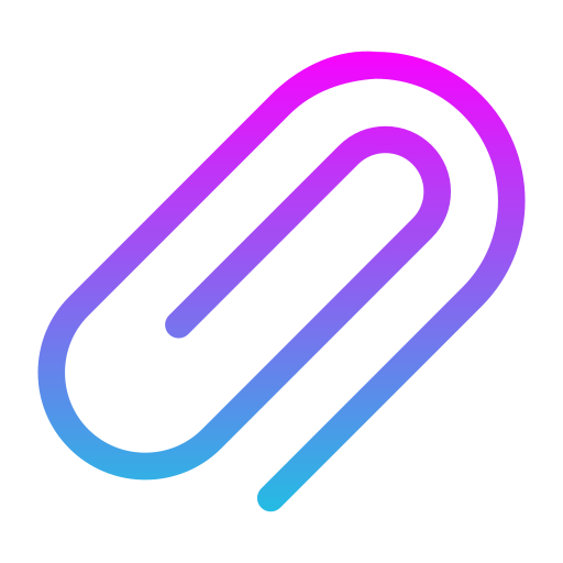 Paper clip Generic gradient fill icon