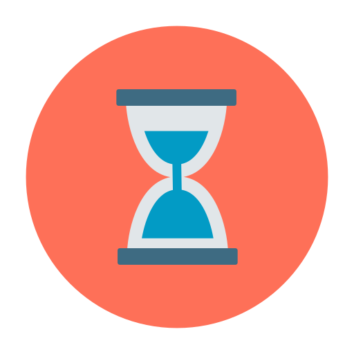 Hourglass Dinosoft Circular Icon