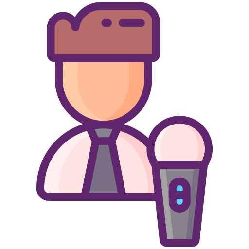 Presenter Flaticons Lineal Color icon