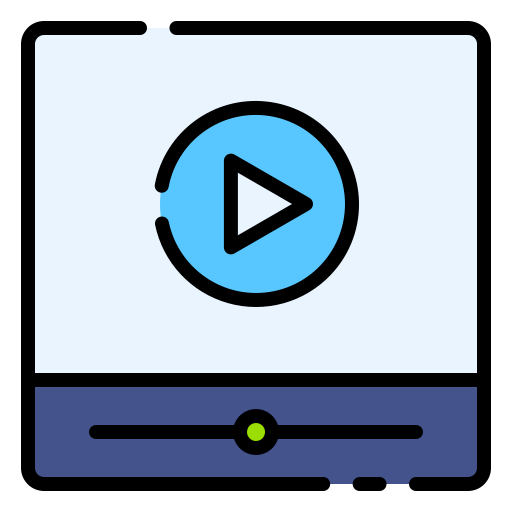 reproductor de video icono gratis