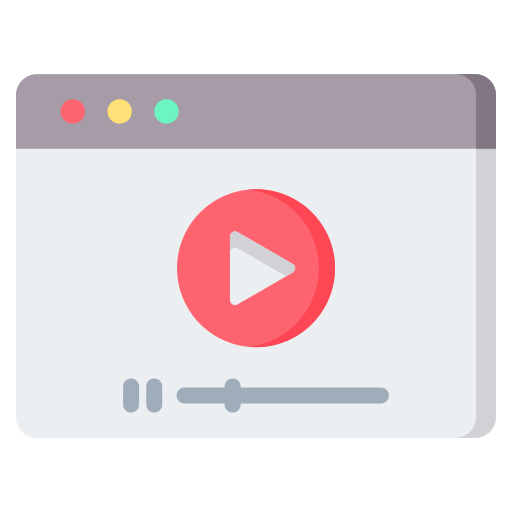 reproductor de video icono gratis