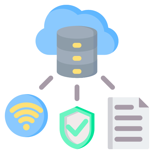 base de datos en la nube icono gratis