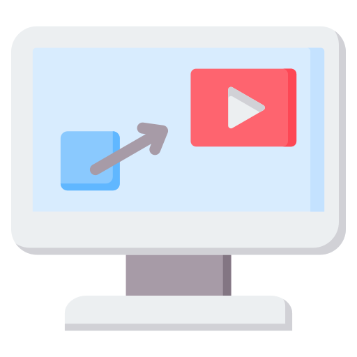 reproductor de video icono gratis