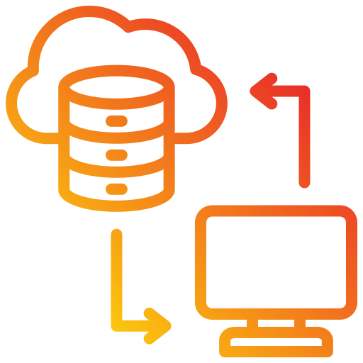 transferencia de datos icono gratis