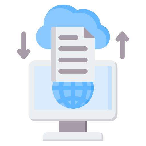 Cloud service free icon Cloud service free icon