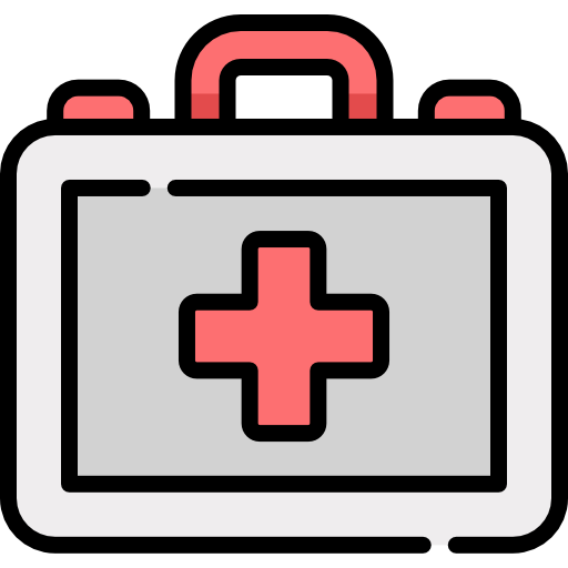 First aid kit Kawaii Lineal color icon