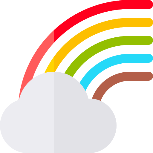 arco iris icono gratis