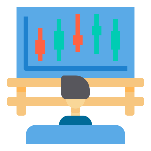 bolsa de valores icono gratis