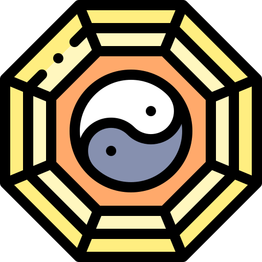 Yin yang Detailed Rounded Lineal color icon