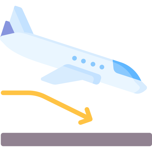 Landing free icon
