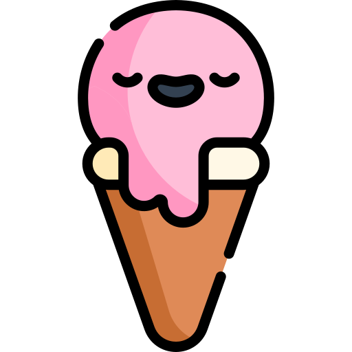 Icecream Kawaii Lineal Color Icon