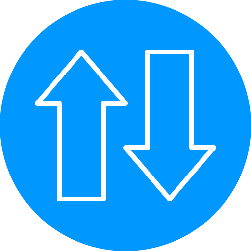 Up And Down Arrows Generic Color Fill Icon