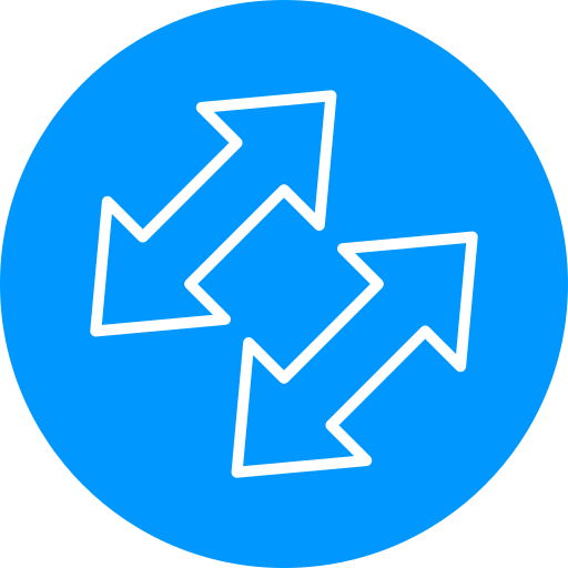 Left and right arrows Generic color fill icon