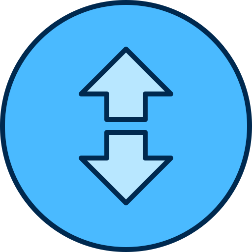 Up and down arrow Generic color lineal-color icon