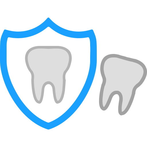 seguro dental icono gratis