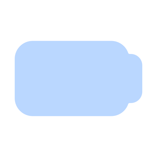 Empty battery free icon