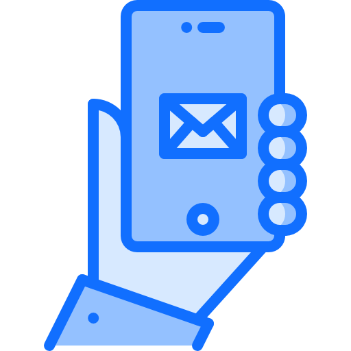 Smartphone Coloring Blue icon